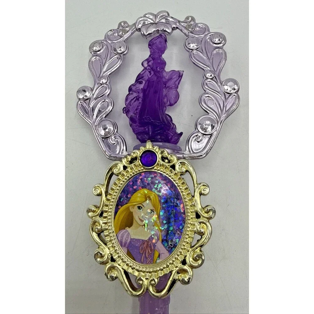3 Disney Princess Ariel Belle Aurora Pretend Play Costume Scepter Wand 12” Turns